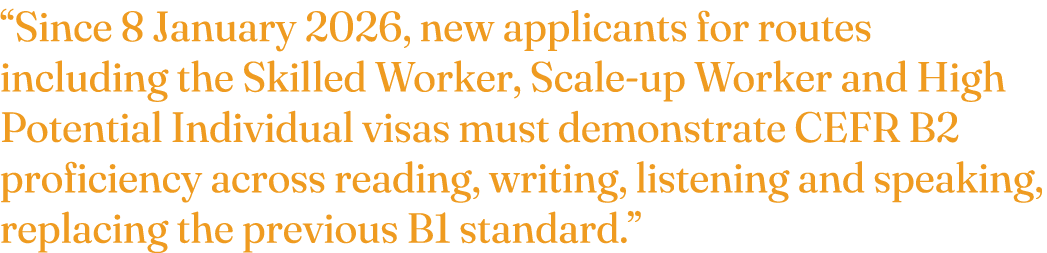 “Since 8 January 2026, new applicants for routes including the Skilled Worker, Scale up Worker and High Potential Ind...