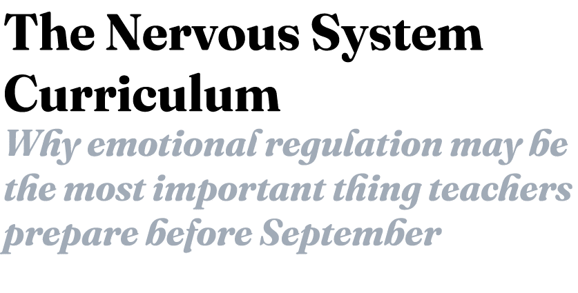 The Nervous System Curriculum Why emotional regulation may be the most important thing teachers prepare before Septe...